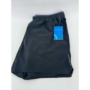 Brooks Sherpa 5" Running 2 In 1 Shorts Black Size XL Drawstring NWT